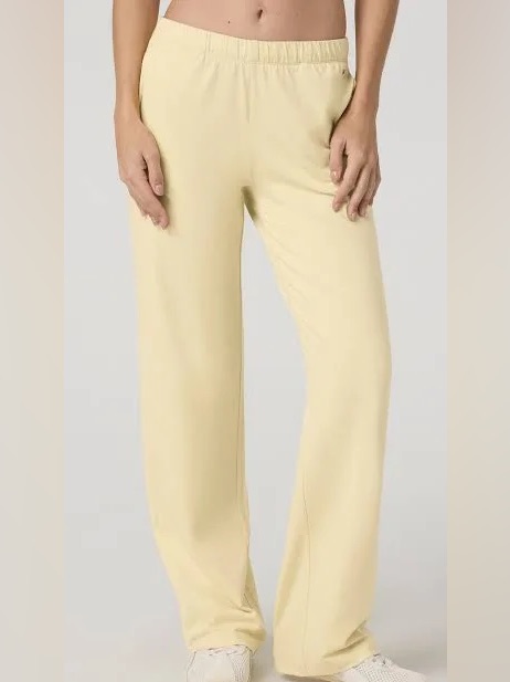 Vuori Halo Modern Straight Leg Pant In Lemon Snap